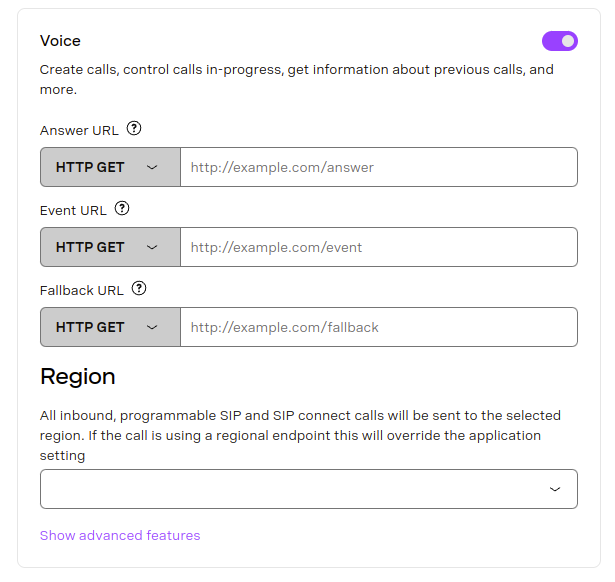 An example of enabling Voice capabilities